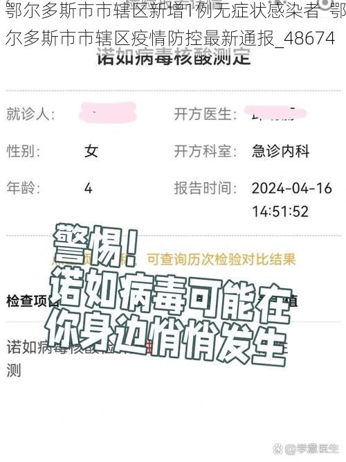 鄂尔多斯市市辖区新增1例无症状感染者 鄂尔多斯市市辖区疫情防控最新通报_48674