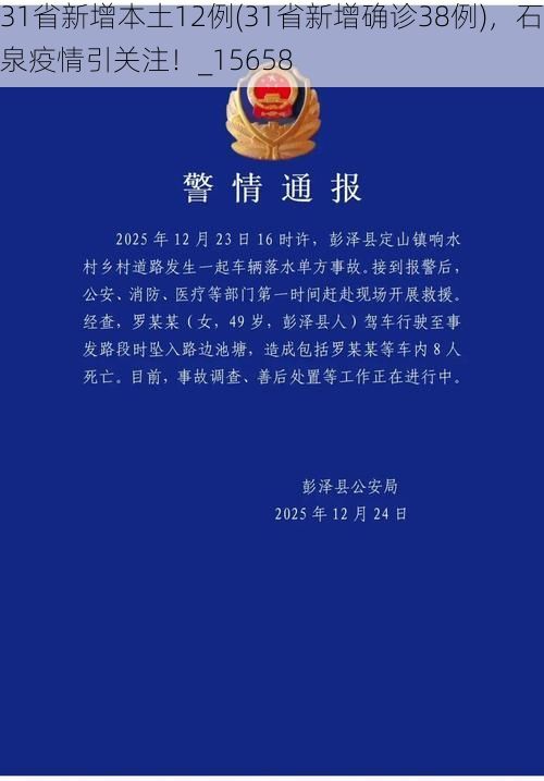 31省新增本土12例(31省新增确诊38例)，石泉疫情引关注！_15658