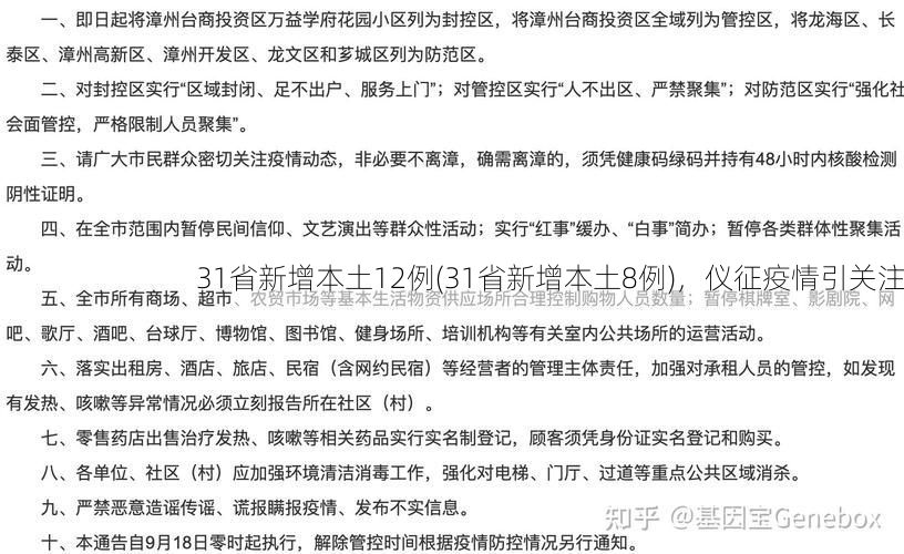 31省新增本土12例(31省新增本土8例),仪征疫情引关注