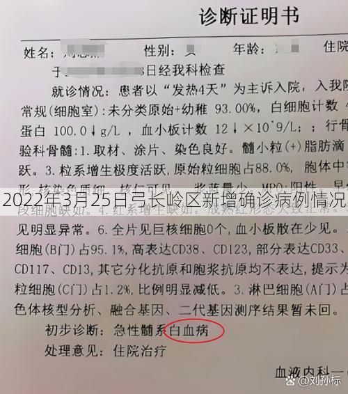 2022年3月25日弓长岭区新增确诊病例情况