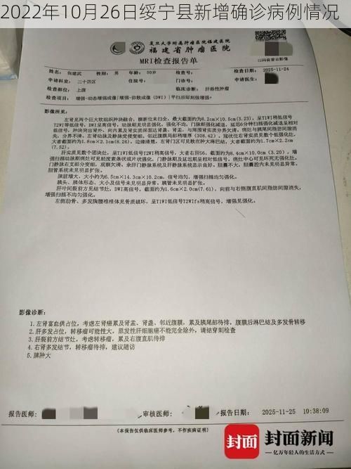 2022年10月26日绥宁县新增确诊病例情况