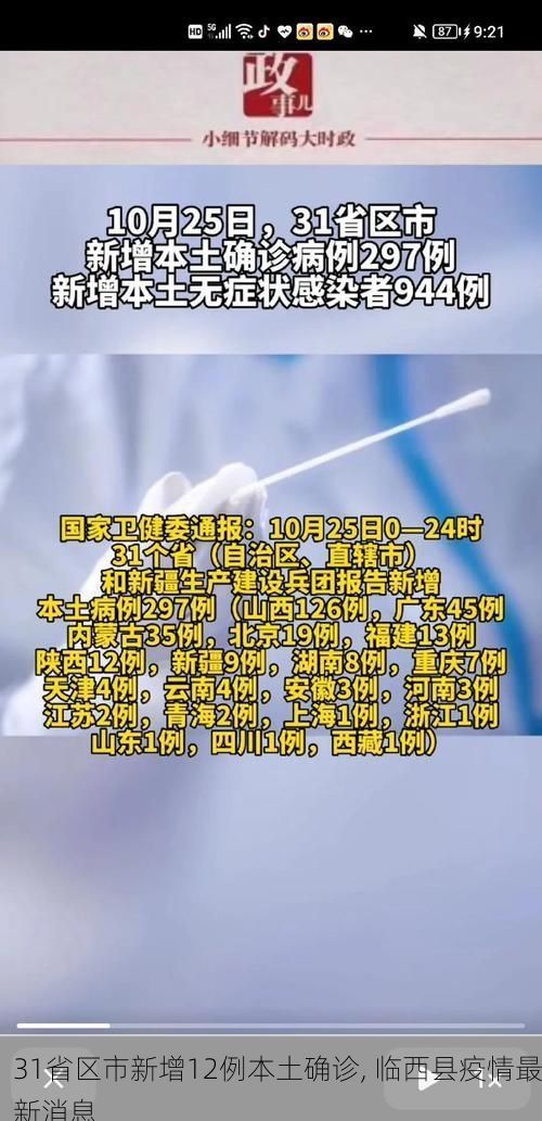 31省区市新增12例本土确诊, 临西县疫情最新消息