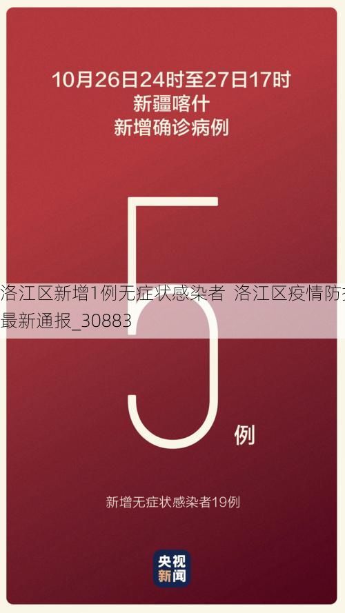 洛江区新增1例无症状感染者 洛江区疫情防控最新通报_30883