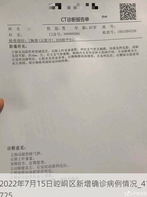 2022年7月15日崆峒区新增确诊病例情况_41725