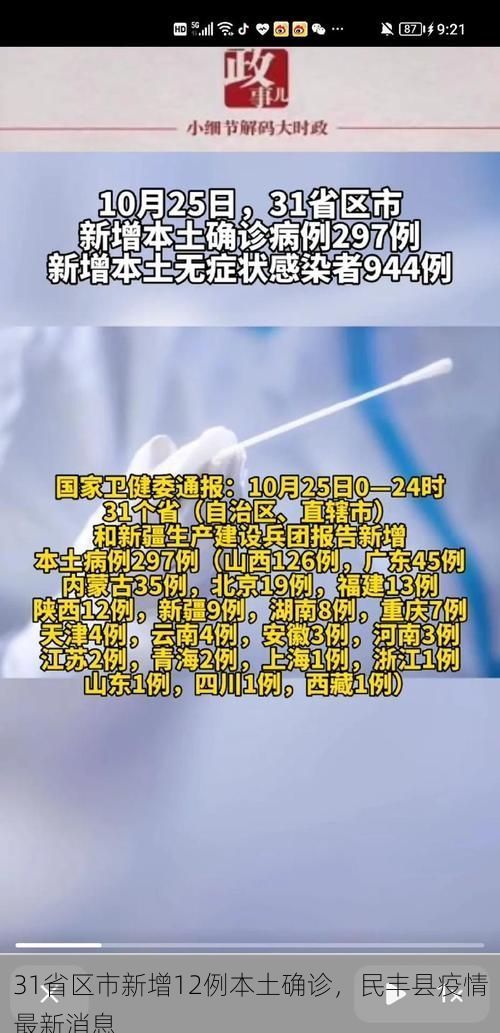 31省区市新增12例本土确诊,民丰县疫情最新消息