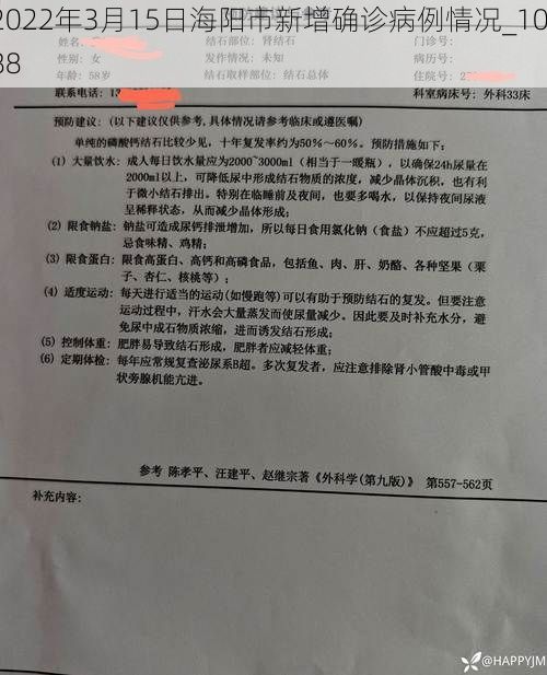 2022年3月15日海阳市新增确诊病例情况_1088