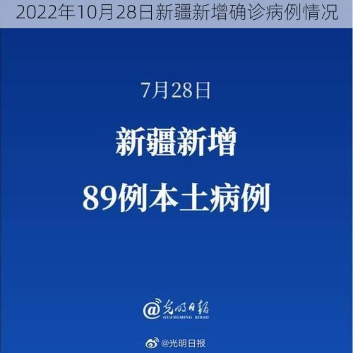 2022年10月28日新疆新增确诊病例情况