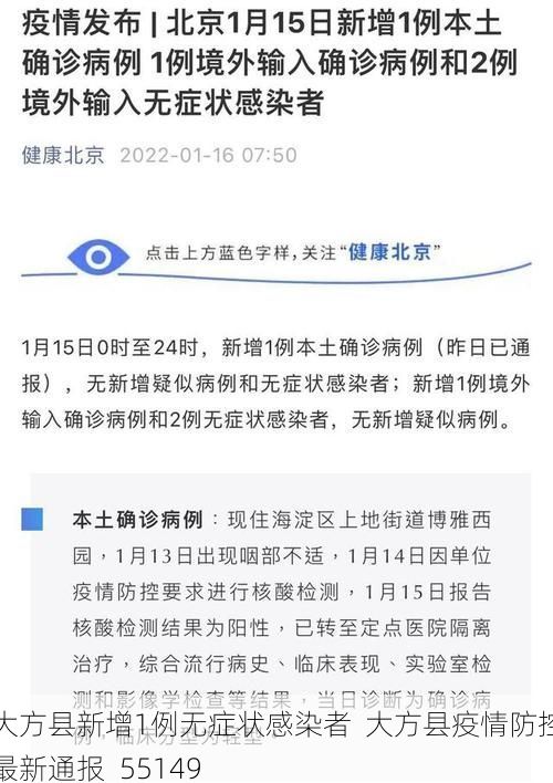 大方县新增1例无症状感染者  大方县疫情防控最新通报_55149