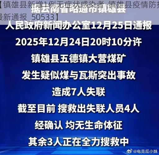 【镇雄县新增1例无症状感染者  镇雄县疫情防控最新通报_50533】