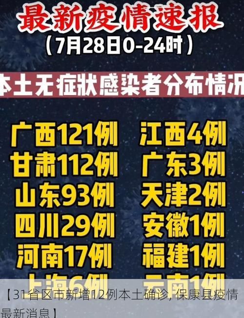 【31省区市新增12例本土确诊, 保康县疫情最新消息】