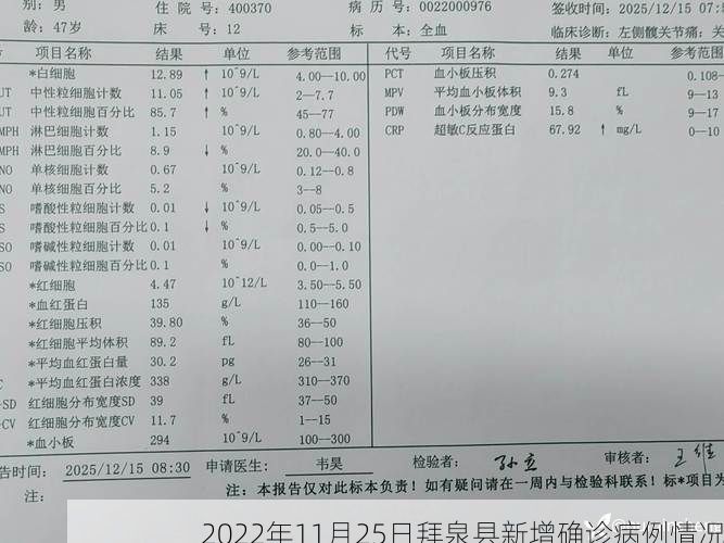 2022年11月25日拜泉县新增确诊病例情况