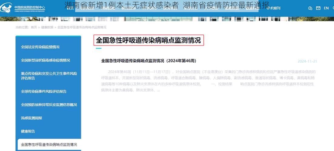 湖南省新增1例本土无症状感染者  湖南省疫情防控最新通报