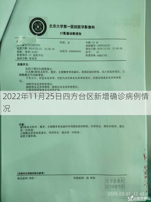 2022年11月25日四方台区新增确诊病例情况