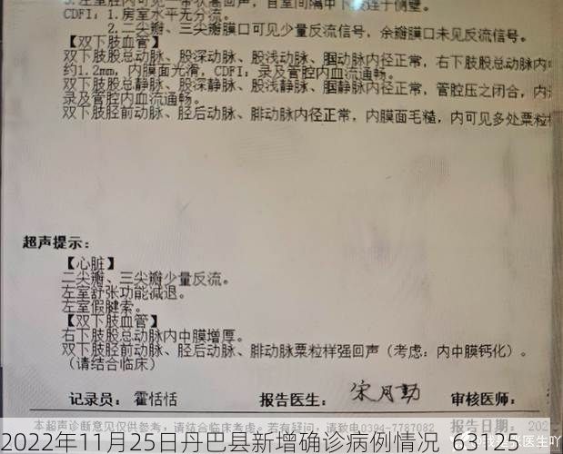 2022年11月25日丹巴县新增确诊病例情况_63125