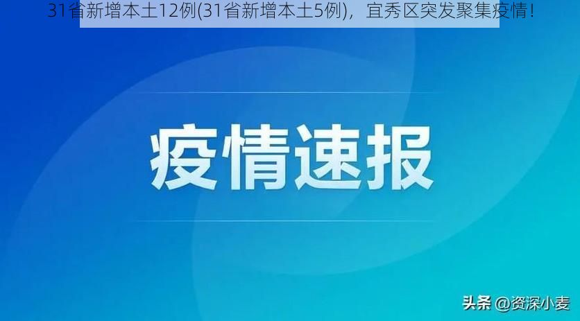 31省新增本土12例(31省新增本土5例)，宜秀区突发聚集疫情！