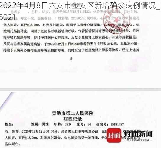 2022年4月8日六安市金安区新增确诊病例情况_15021
