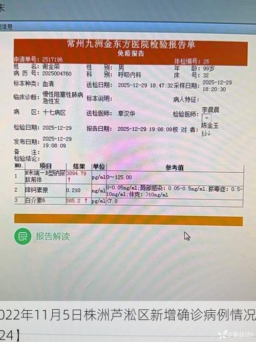 【2022年11月5日株洲芦淞区新增确诊病例情况_9824】