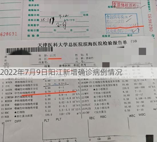 2022年7月9日阳江新增确诊病例情况