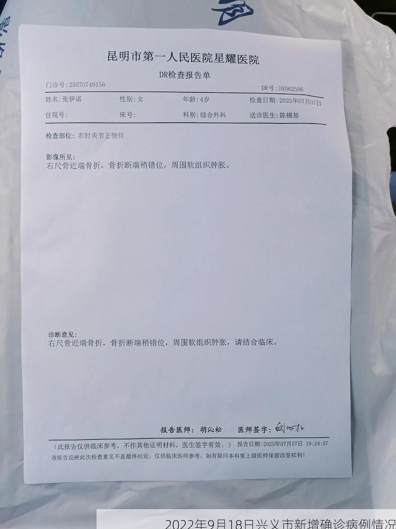 2022年9月18日兴义市新增确诊病例情况