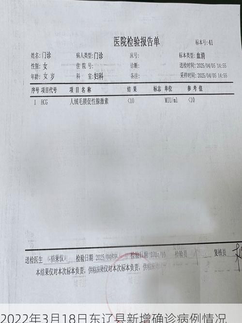 2022年3月18日东辽县新增确诊病例情况