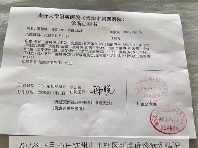 2022年3月25日钦州市市辖区新增确诊病例情况