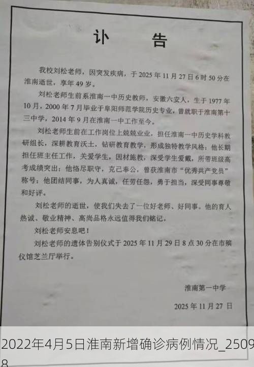 2022年4月5日淮南新增确诊病例情况_25098