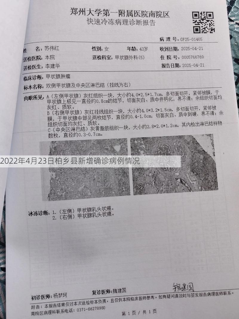 2022年4月23日柏乡县新增确诊病例情况