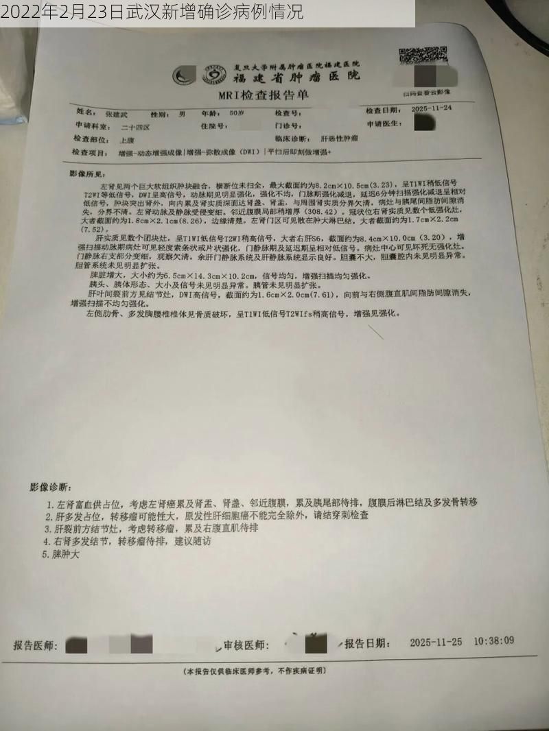 2022年2月23日武汉新增确诊病例情况