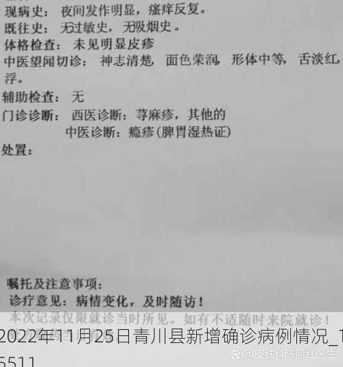 2022年11月25日青川县新增确诊病例情况_15511