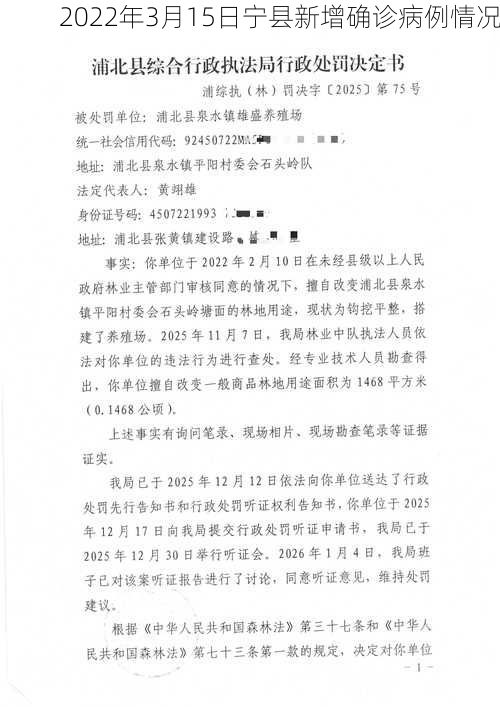 2022年3月15日宁县新增确诊病例情况