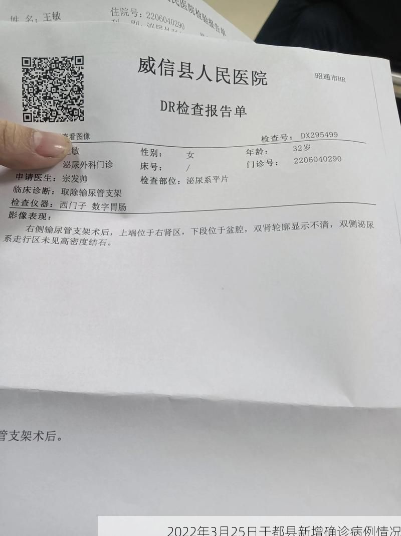 2022年3月25日于都县新增确诊病例情况