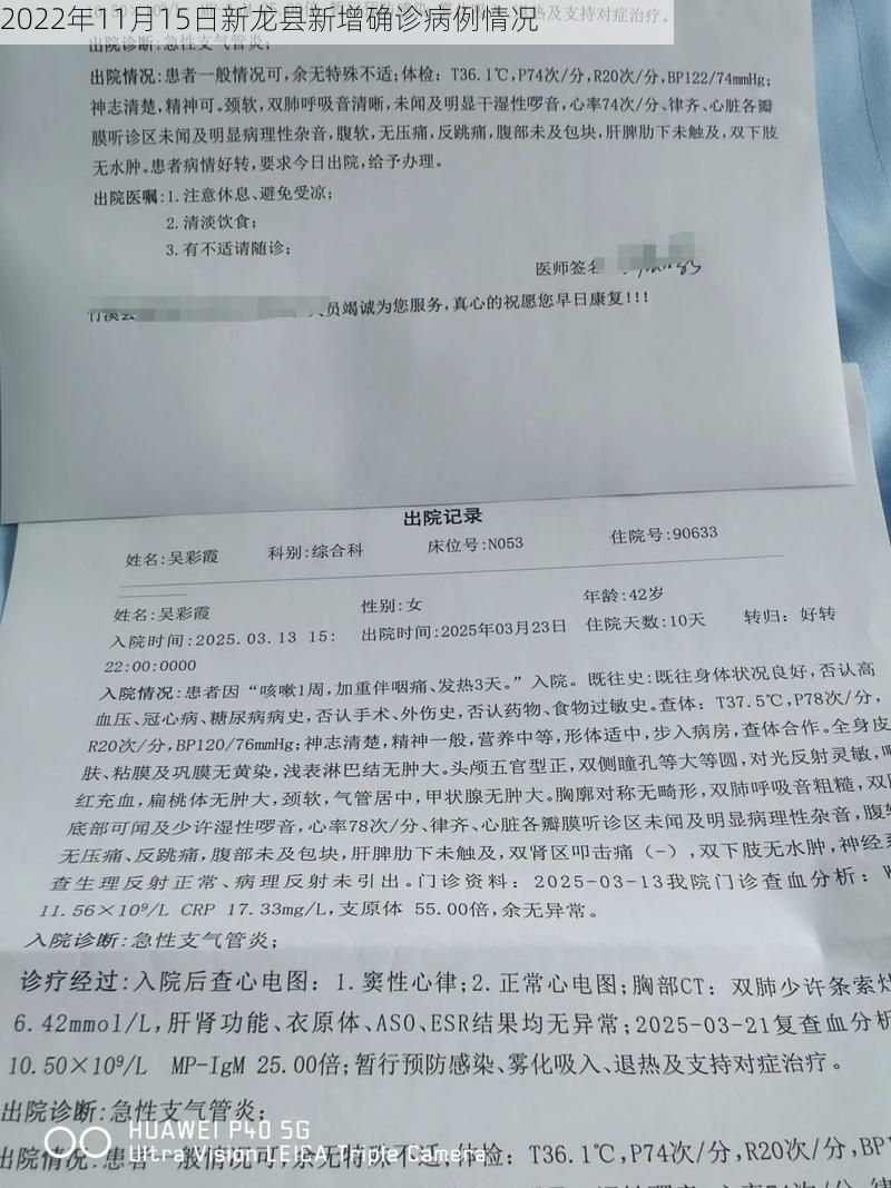 2022年11月15日新龙县新增确诊病例情况