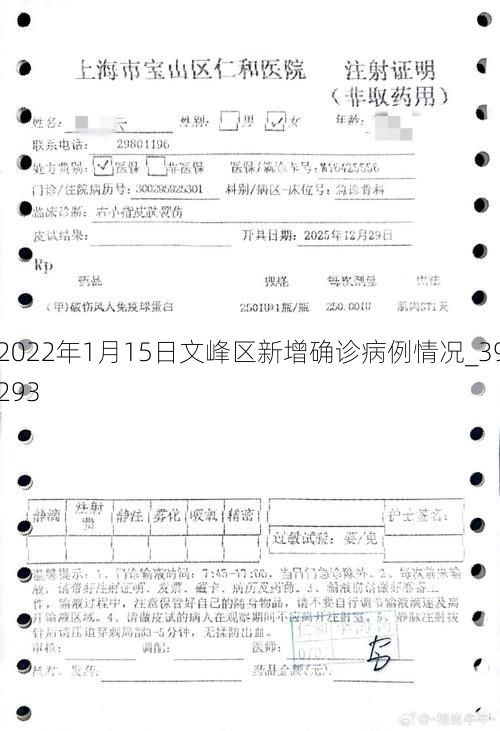 2022年1月15日文峰区新增确诊病例情况_39293