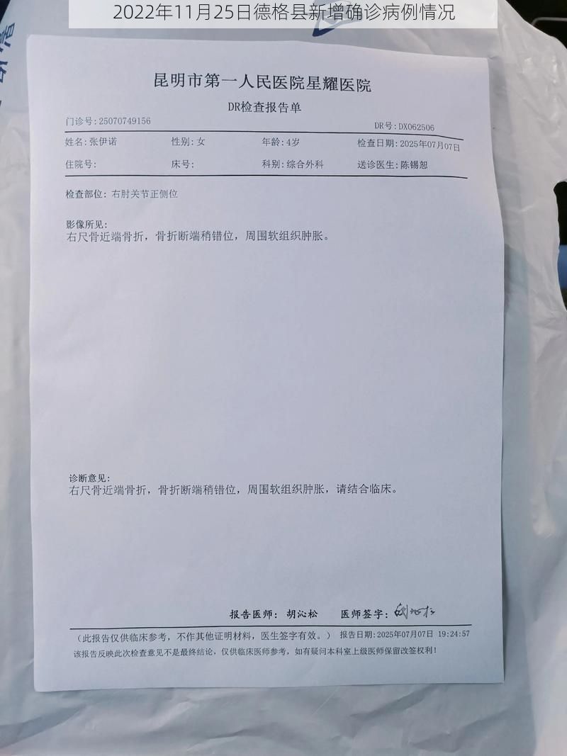 2022年11月25日德格县新增确诊病例情况