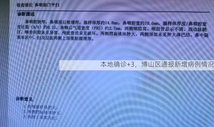 本地确诊+3，博山区通报新增病例情况