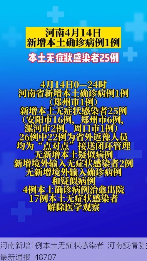 河南新增1例本土无症状感染者  河南疫情防控最新通报_48707