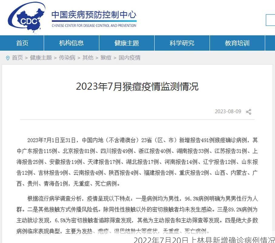 2022年7月20日上林县新增确诊病例情况