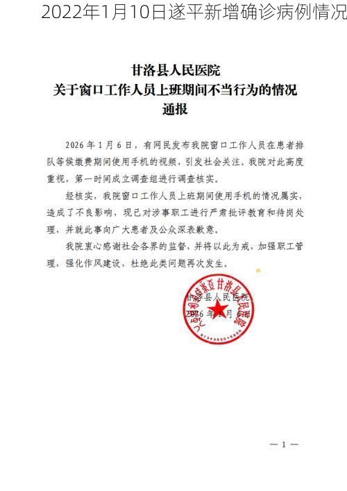 2022年1月10日遂平新增确诊病例情况