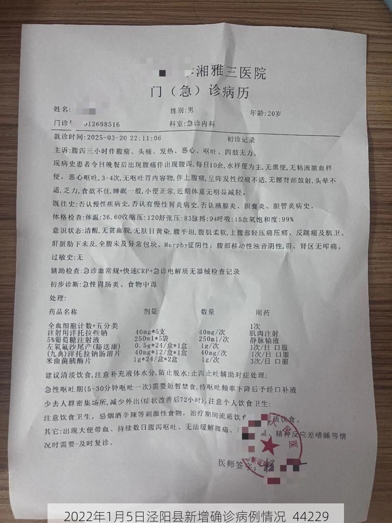 2022年1月5日泾阳县新增确诊病例情况_44229