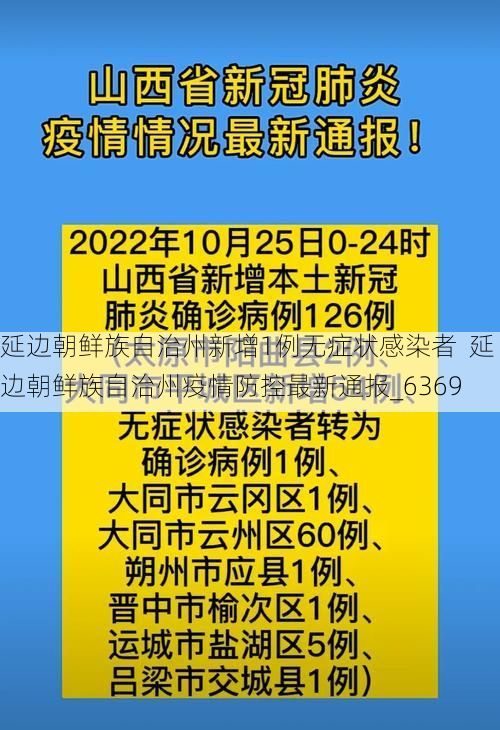 延边朝鲜族自治州新增1例无症状感染者  延边朝鲜族自治州疫情防控最新通报_6369