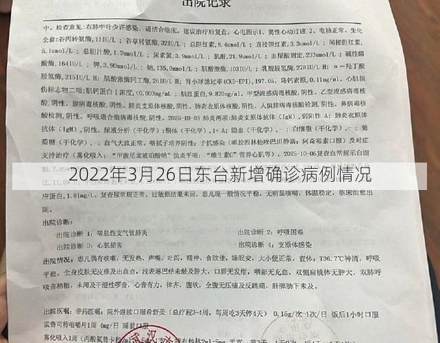 2022年3月26日东台新增确诊病例情况