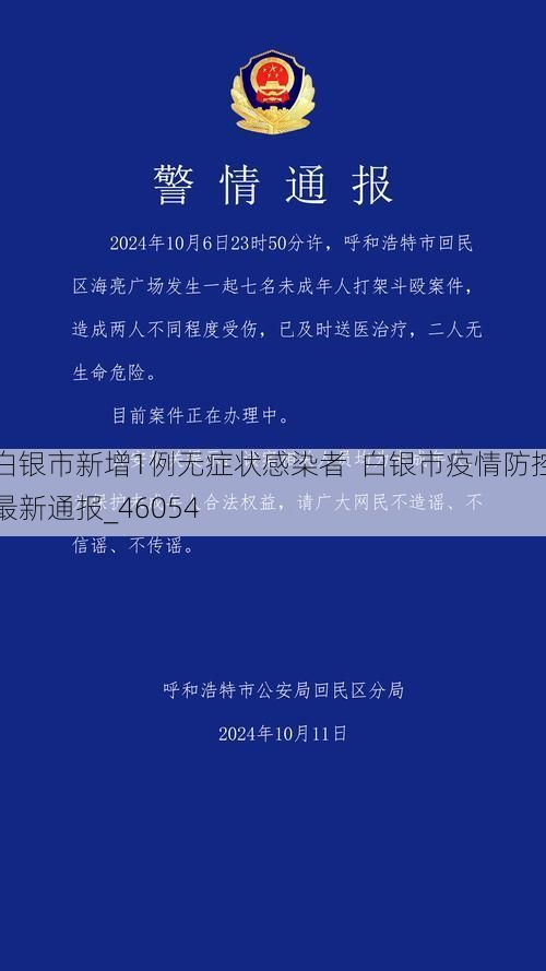 白银市新增1例无症状感染者  白银市疫情防控最新通报_46054