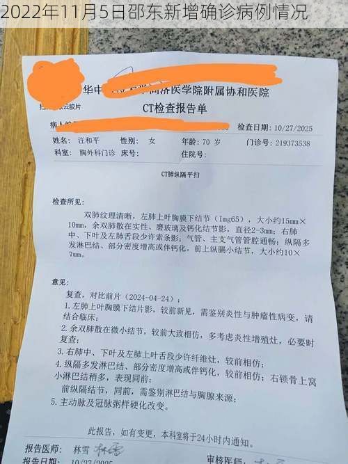 2022年11月5日邵东新增确诊病例情况