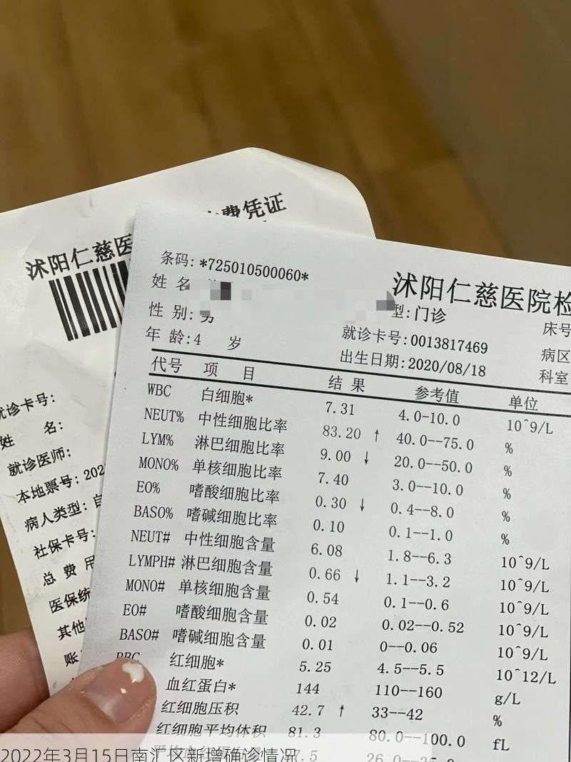 2022年3月15日南汇区新增确诊情况