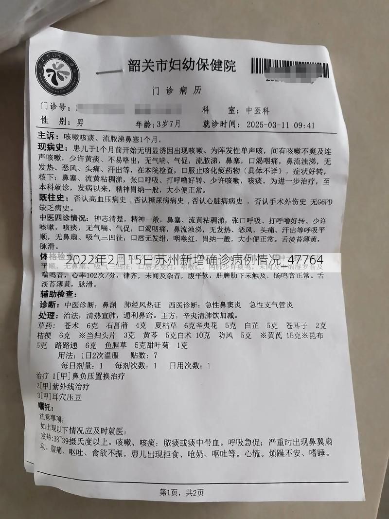 2022年2月15日苏州新增确诊病例情况_47764