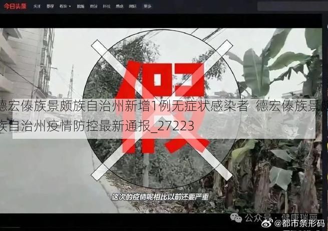 德宏傣族景颇族自治州新增1例无症状感染者  德宏傣族景颇族自治州疫情防控最新通报_27223