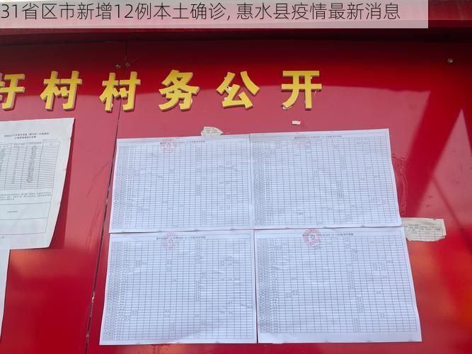31省区市新增12例本土确诊, 惠水县疫情最新消息