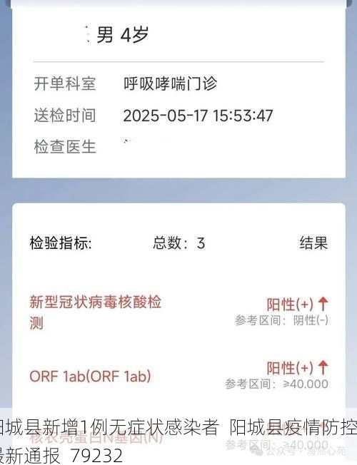 阳城县新增1例无症状感染者  阳城县疫情防控最新通报_79232