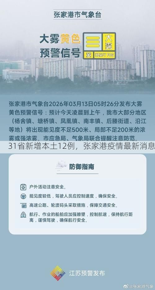 31省新增本土12例，张家港疫情最新消息