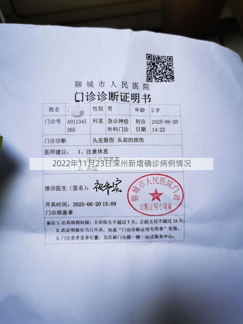 2022年11月23日深州新增确诊病例情况